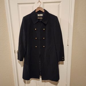 Tahari Navy Blue ( Almost Black ) Trench Coat
